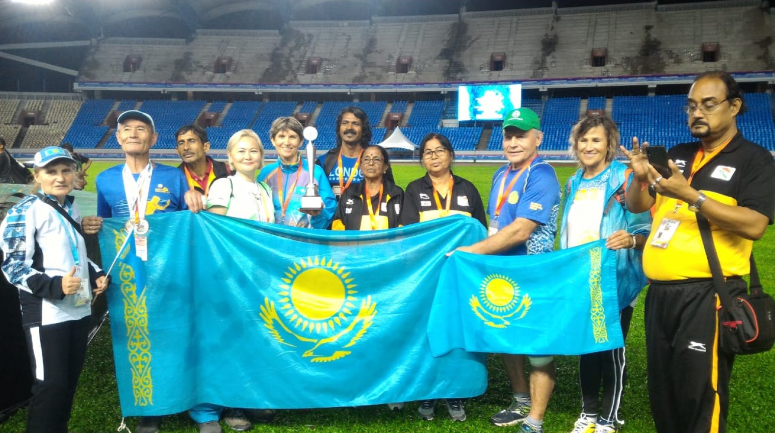 34 медали в зачете казахстанских ветеранов легкоатлетов на XXI Чемпионате Азии