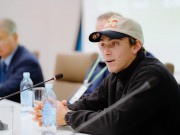 Mondo Duplantis attended the Astana Indoor Meet Press Conference
